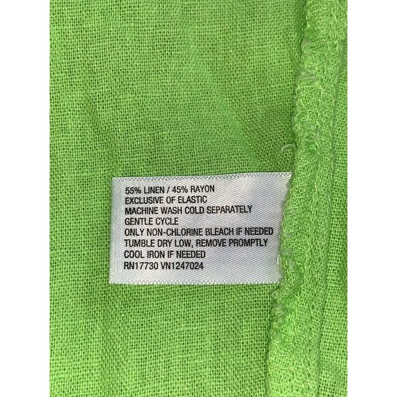 A New Day Womens Stretchy Off-Shoulder Ruffle Green Crop Top Size Large - Picture 9 of 11